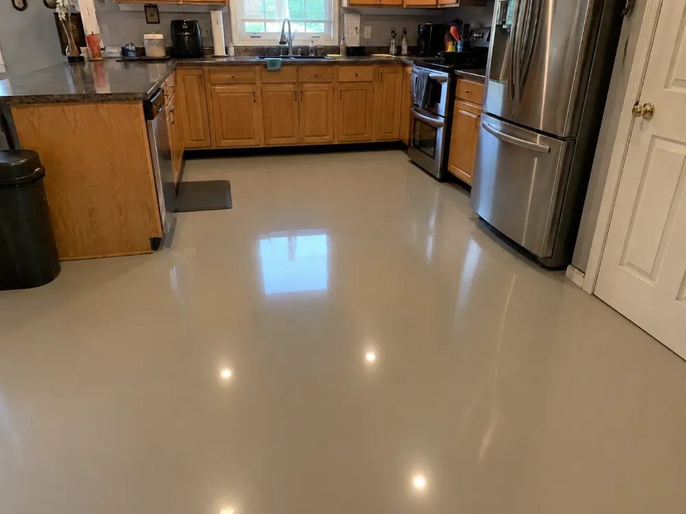 Kitchen epoxy floor