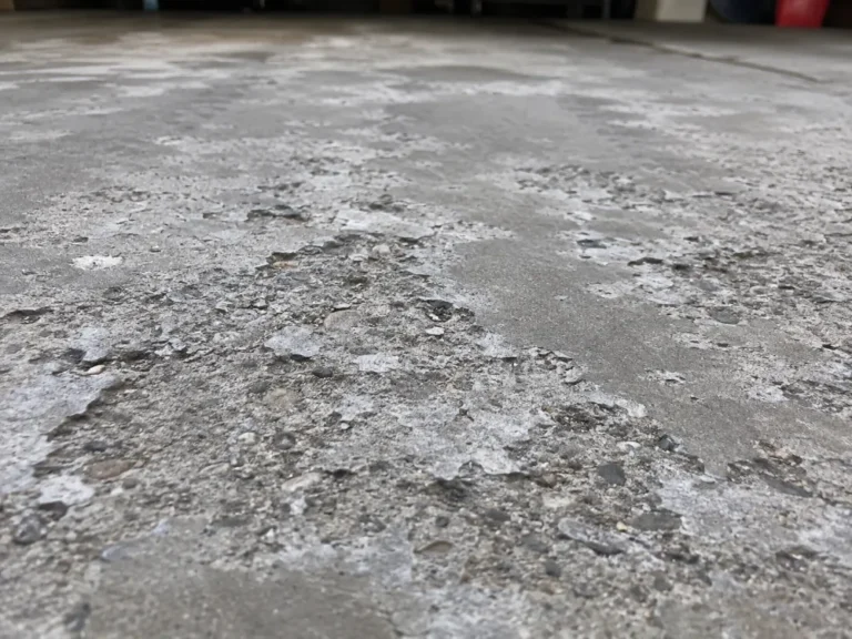 Concrete surface scaling and spalling from freeze-thaw damage